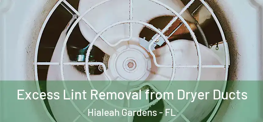 Excess Lint Removal from Dryer Ducts Hialeah Gardens - FL